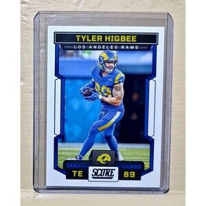 Tyler Higbee 2023 Panini NFL #163 Score Football Card Los Angeles Rams